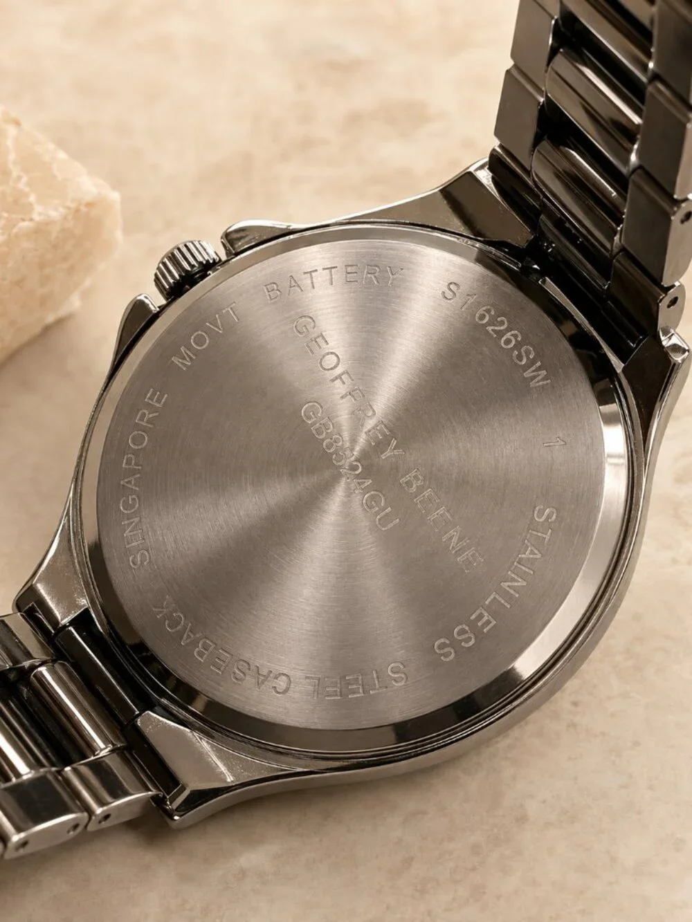 Geoffrey Beene Green Sunburst Dial Gunmetal Watch – New Without Box